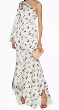 Solace London Women Sz 6 Savon One Shoulder Floral Maxi Dress As See In Vogue
