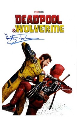 DEADPOOL & WOLVERINE Signed Poster 11x17 Hugh Jackman and Ryan Reynolds