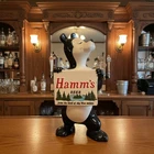 1950s Red Wing Pottery Hamm's Beer Bear Ceramic Coin Bank Pristine Condition NM+