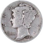1940 S Mercury Dime Circulated Silver 10c Coin Collectible