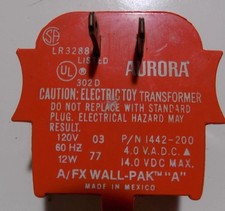 Aurora AFX Red Wall Pak "A" Transformer, Tested