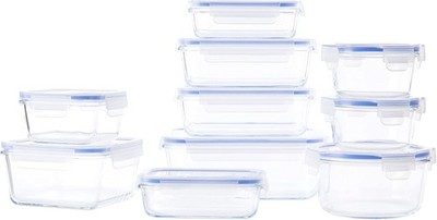Amazon Basics Glas Frischhaltedosen 20tlg BPA frei Vorratsdosen NEU