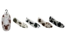 A2Z Ladies Cow Print Slipperette Cosy Faux Fur Indoor Slippers UK Size 4-8