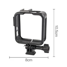 Protective Case Vlogging Cage with Cold Shoe Mount for Go Pro MAX2 Action Camera