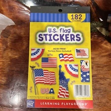 The Paper Magic Group 2001 Sticker Book  182 USA Flag  Stickers USA  Liberty