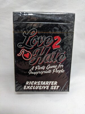 Love 2 Hate A Party Game For Inappropriate People Kickstarter Exclusive Set