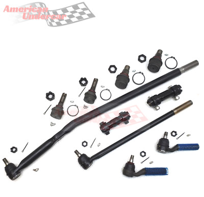 1995 1996 Ford F250 HD Ball Joint Tie Rod Drag Link Sleeve Kit 4x4 4600lb axle