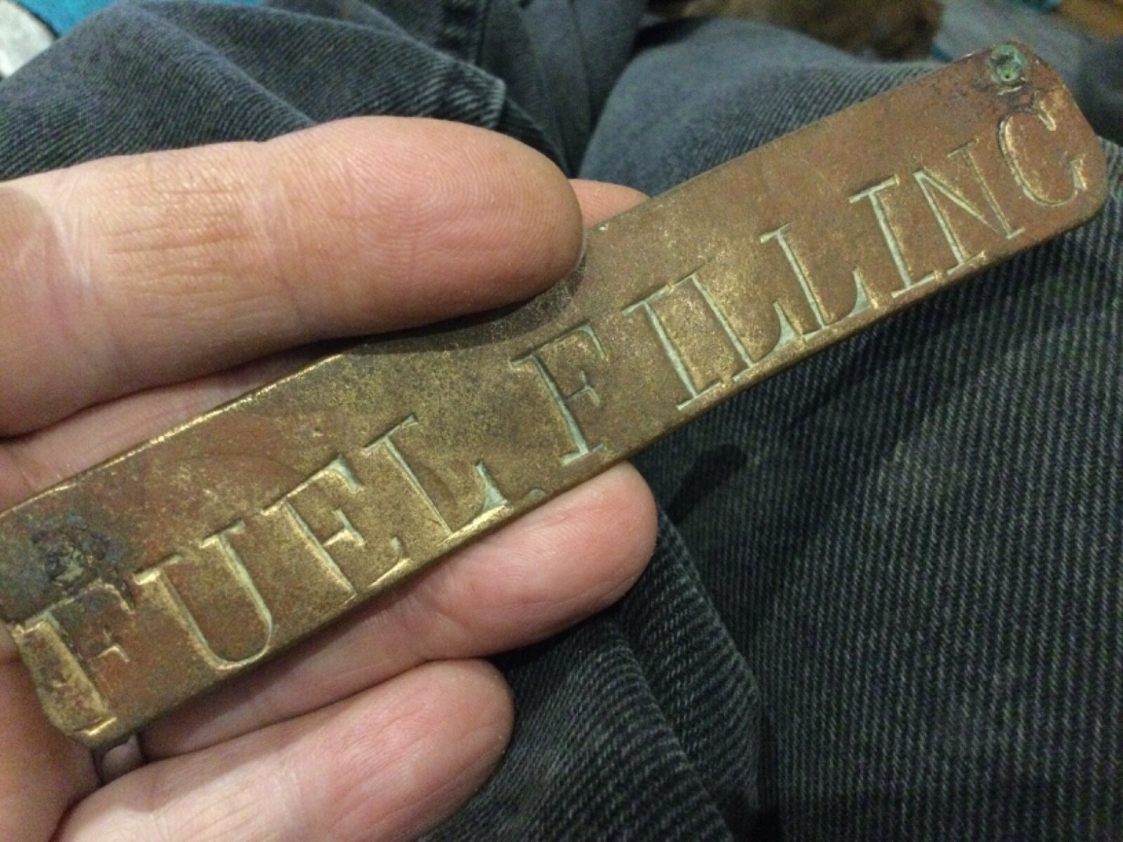 Unknown WW1 ? Aircraft copper fuel original makers data plate eBay