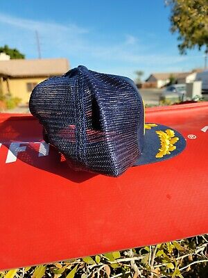 Vintage NGK Spark Plugs Blue And Yellow Snapback Hat Cap Vintage NGK Spark Plugs Blue And Yellow Snapback Hat Cap