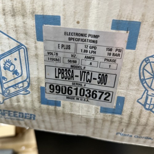 PULSAFEEDER PULSAtron Series E+ Plus 12 GPD Metering Pump LPB3SA-VTCJ-500 - Picture 6 of 10