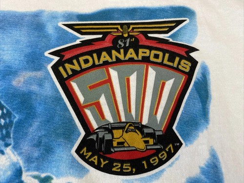 Neu Etikett Deadstock Indy 500 Tshirt Gr. Vintage XL L 1997 Racing USA weiß *LESEN - Bild 4 von 12