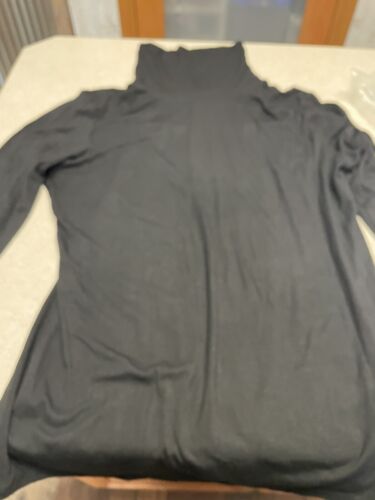 Any fit Turtleneck Long Sleeve Shirt 3xl Black (tc8)