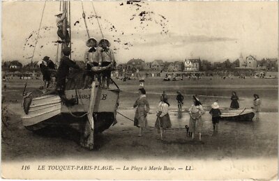 AK Le Touquet-Paris-Palge La Plage bei Ebbe (1276426)