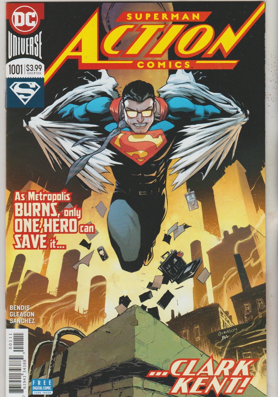DC COMICS ACTION COMICS #1001 SEPTEMBER 2018 SUPERMAN 1ST PRINT NM