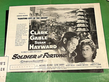 SOLDIER OF FORTUNE CLARK GABLE SUSAN HAYWARD EXHIBITOR'S CAMPAIGN BOOK