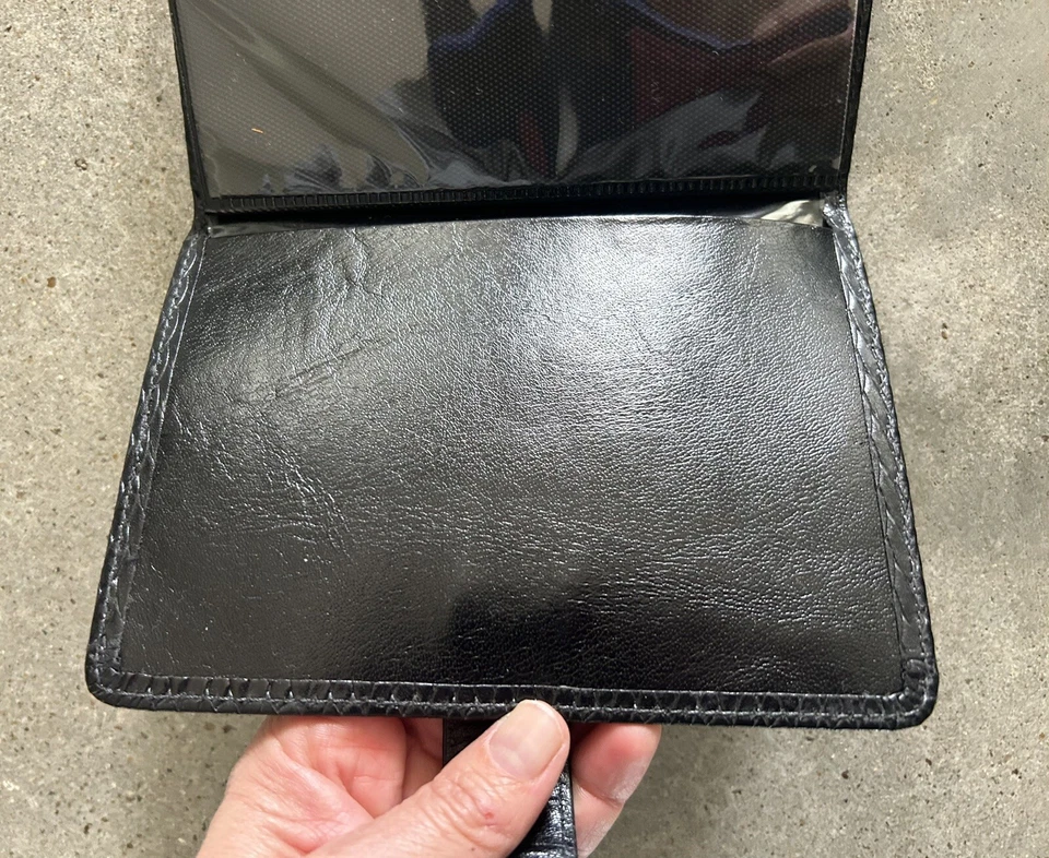 Álbum de fotos Raika Brag Book cuero negro trenzado cesta tejido 4x6" nuevo sin caja Foto 3 de 4