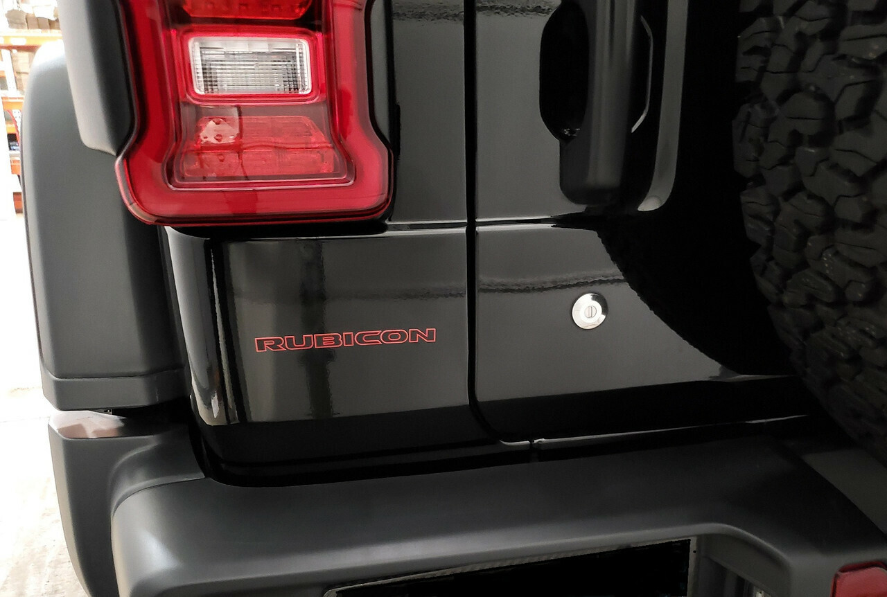 Rubicon Vinyl Decal Sticker Black and Red