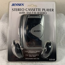 Vintage Jensen SCR-68 Stereo Audio Cassette Player AM/FM Radio Factory Sealed