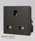 Legrand Arteor - 5726 11 -  45 x 45mm 13a Unswitched UK Socket Module Magnesium