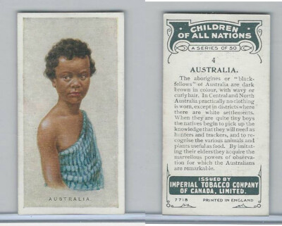 imperial tobacco australia limited C6 Imperial Tobacco, Children Of All Nations, 1924, #4 Australia