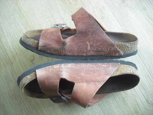 Birkenstock Arizona 36 normal Softfootbed Leder Antikleder Rot, gerne getragen u - Bild 3 von 4
