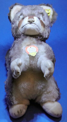 Original Steiff Cosy Waschbär Waschbär #4820/20 mit Linsenknopf & beiden Etikett