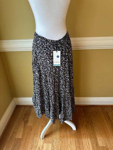 Scotch & Soda Black Asymmetric Tiered Skirt NWT Size Medium - Picture 4 of 7