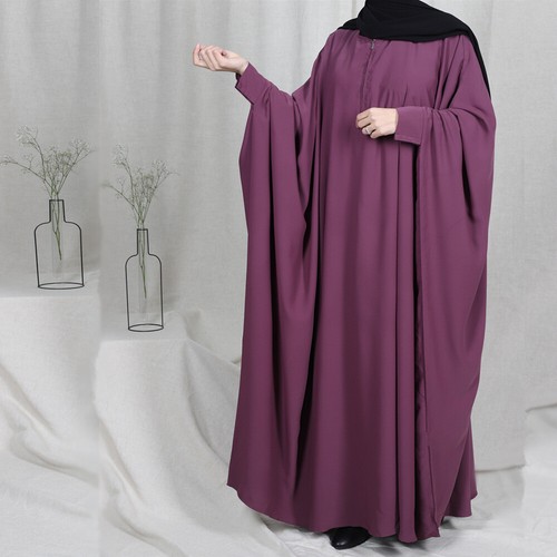 Burqa Overhead Khimar Caftan Abaya Muslim Women Prayer Dress Islamic Kaftan Robe - Picture 165 of 284