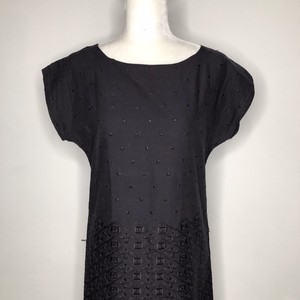 tokyo talkies navy blue printed shirt dress