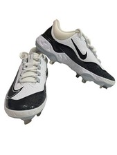 Nike Baseball Cleats Men’s Size 7.5 Alpha Huarache Elite 4 Low White Black NEW!!