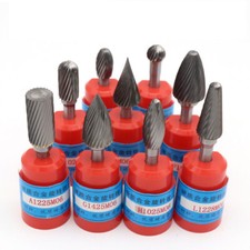 Tungsten Carbide Rotary Burr Tool Milling Cutter  1/4'' Shank Drill Die Grinder