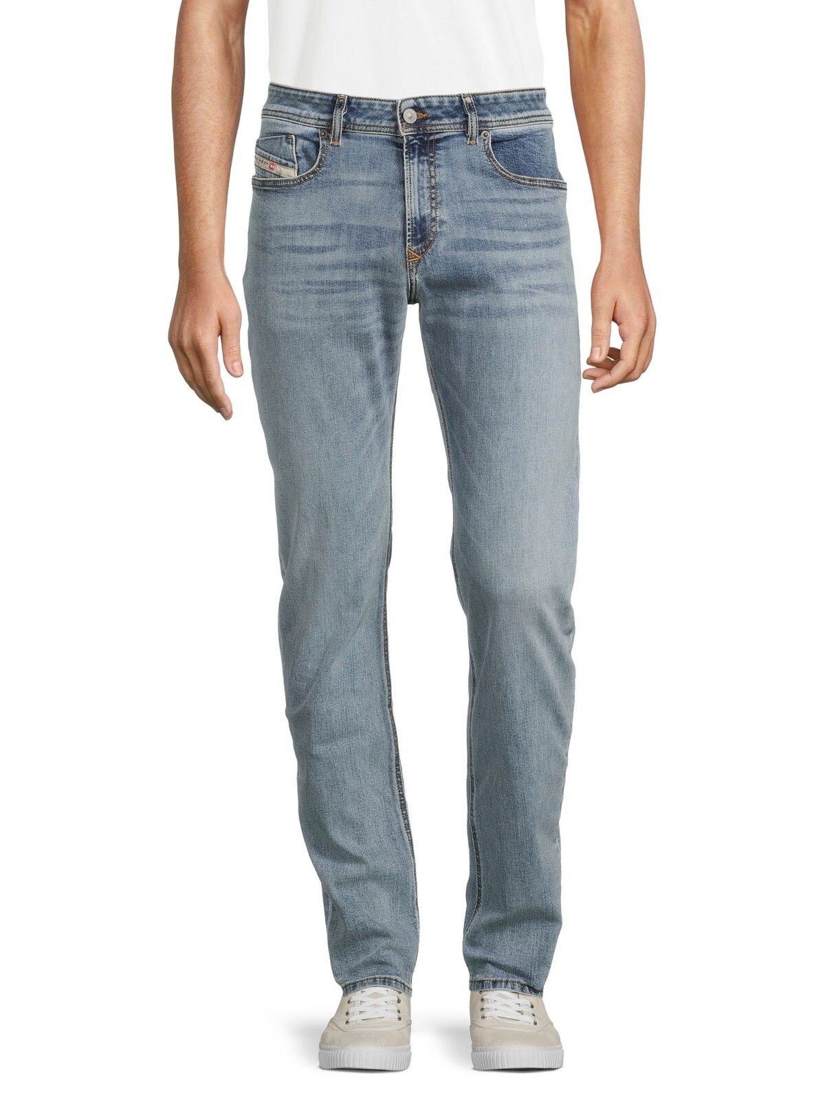 Мужские джинсы-скинни DIESEL 1979 Sleenker с низкой талией синего цвета размер 38 15890₽