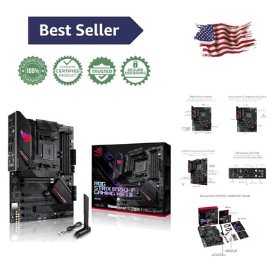 Wifi 6E ATX Motherboard for AMD Ryzen - 12+2 Power Stages & Robust Cooling