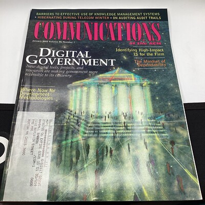 2003 Communications Of AMC Magazine; Digital Government, Dependability Mindset