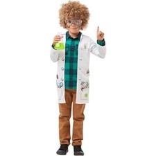 Rubies Mad Scientist Lab Coat Child Unisex Fancy Dress Costume