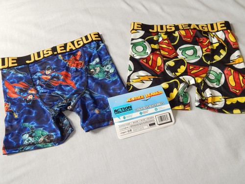 Boys Underwear Batman 2 Pair Size Small 6 Medium 8 Boxer Briefs Justice League - Picture 4 of 10