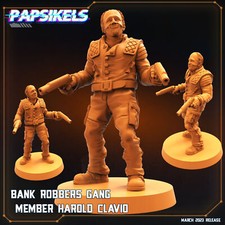 Bank Robbers Gang Member Harold Clavio  DnD Miniatures  Tabletop Gaming 