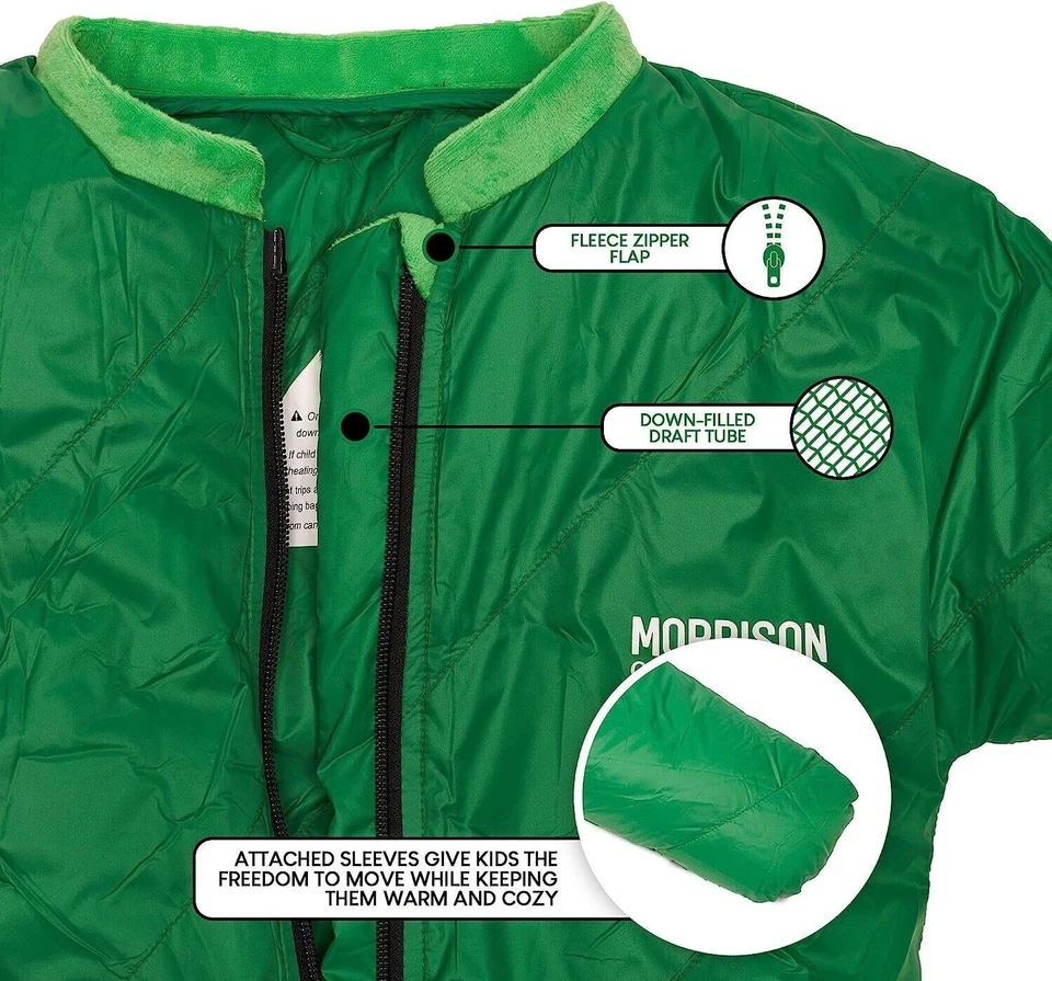 Big Mo 20 Kids Sleeping Bag Ages 2 4 The Lightest Warmest Down Camping Sleeping - Image 4 of 4