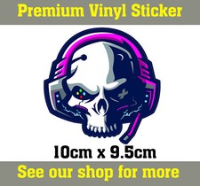 Skull Hardcore Gaming Sticker PS4 / PS5 / Console / PC / PS / XBOX / CAR
