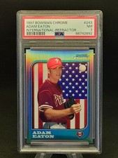 1997 Bowman Chrome International Refractor 243 Adam Eaton PSA 7