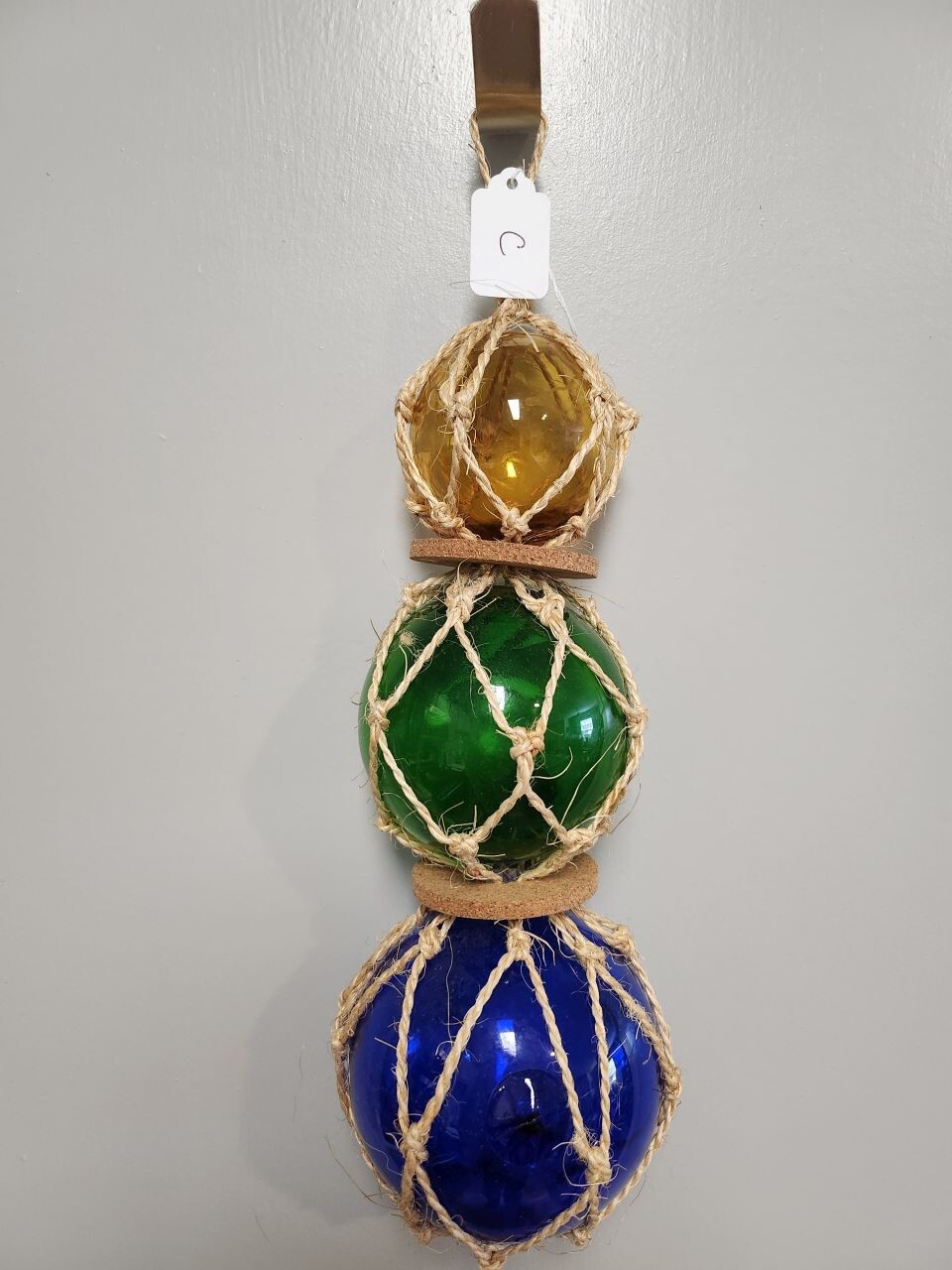 Vintage Glass Buoy Balls in Net Multi Color eBay