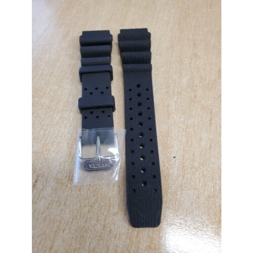 Партия из 10 подлинных черных силиконовых ремешков для часов Invicta диаметром 17 мм с точечным рисунком