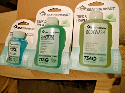 New Sea To Summit Body Wash +  Wilderness wash + SHAMPOO
