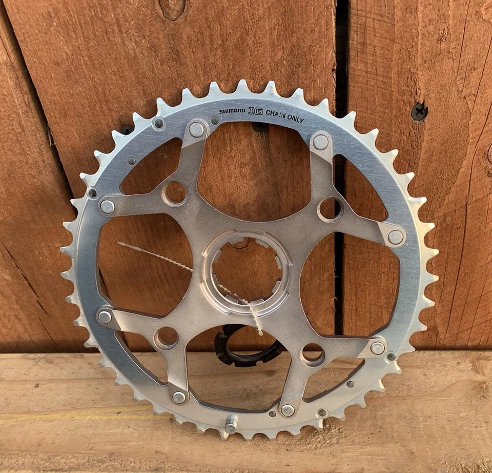 Передняя звездочка/паучья пластина Shimano Deore XT M739 MTB НОВАЯ/новая из старых запасов Япония - 3x 7-8 скоростей 44T - Изображение 2 из 4