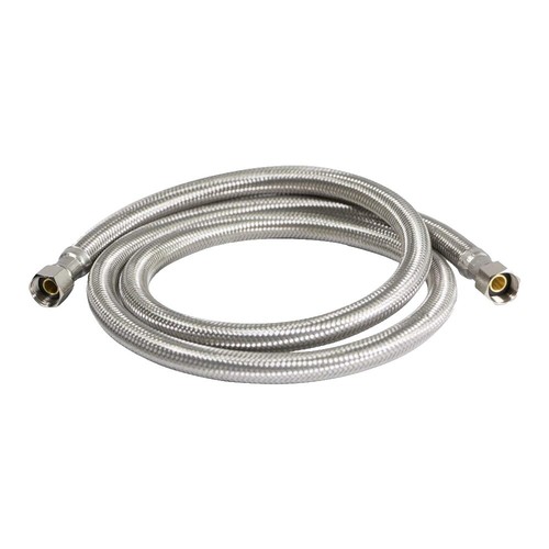 Eastman Ice Maker Connector 10 Foot Stainless Steel Hose, 247028
