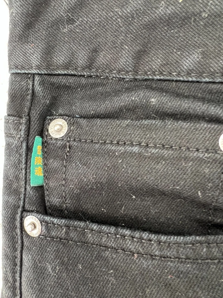 Superdry Jeans Hombre Talla 32x34 Slim Negro Corporal Recto 5 Bolsillos Foto 4 de 4