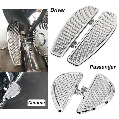 Driver Stretched Floorboard Foot Pegs For Harley Tri Glide Softail Ultra Limited
