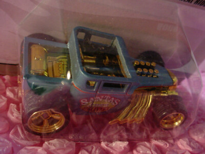 vhtf Hot Wheels LARRY's Holiday BONE SHAKER #2❄️ blue/gold