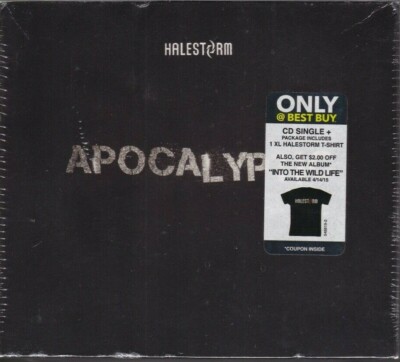 Apocalyptic by Halestorm (Best Buy CD Single + T-Shirt, 2015, Atlantic) Hype NEW