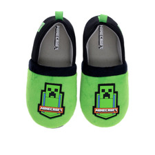 Minecraft Slipper Little  Big Boys Creeper Size 4/5 New